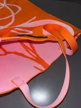 Bolso Adolfo Dominguez Reversible Rosa y Naranja