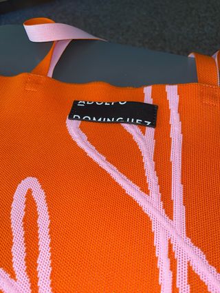 Bolso Adolfo Dominguez Reversible Rosa y Naranja