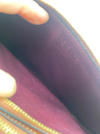 Bolso Loewe Doble Cremallera Marrón