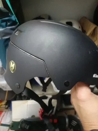 Casco de skate negro talla M