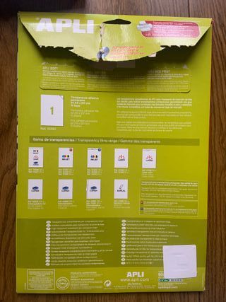 Hojas Transparencias Autoadhesivas