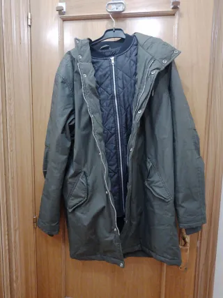 Parka Invierno Caballero Pull&Bear Talla M