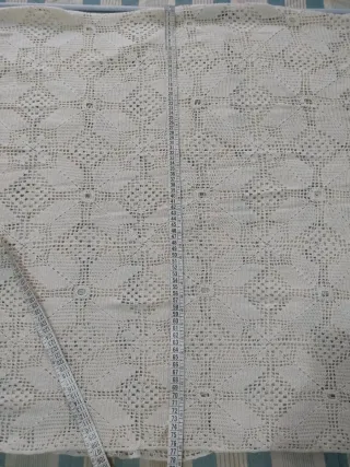 Copriletto uncinetto fatto a mano singolo