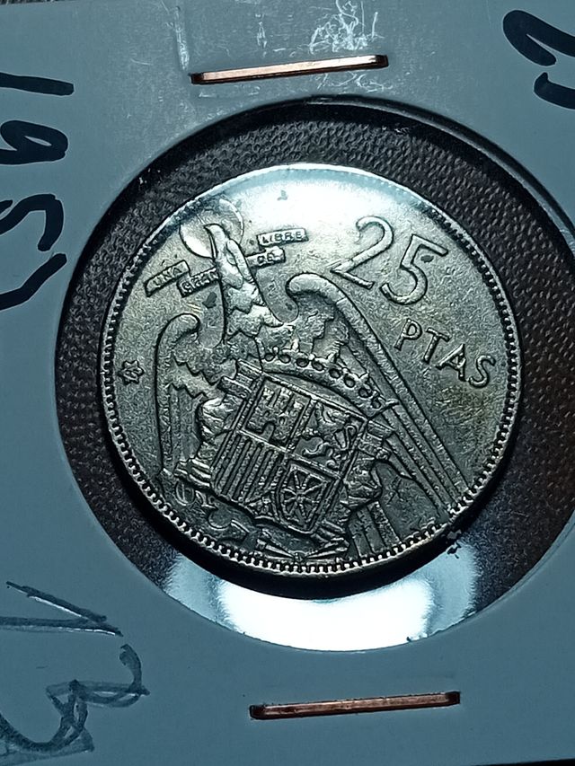 25 Pesetas Franco 1957