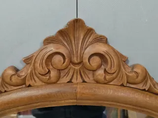 Espejo Antiguo Madera tallada y espejo Biselado