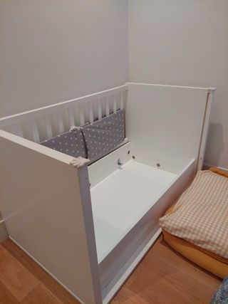 Cuna Colecho convertible+ Cama + Mesa de madera