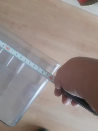 Cajón nevera transparente.h 6,5, fondo 41,5, l 50