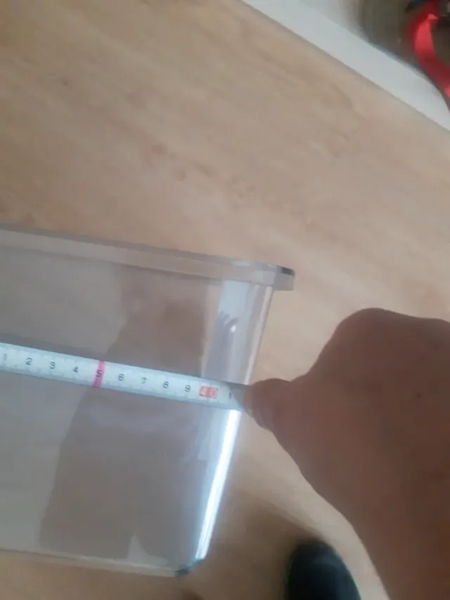 Cajón nevera transparente.h 6,5, fondo 41,5, l 50