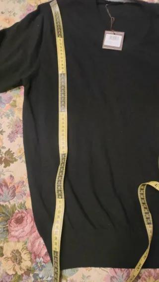 Maglioncino lana merino nero