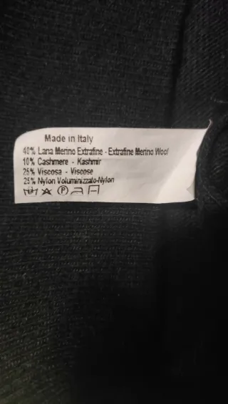 Maglioncino lana merino nero