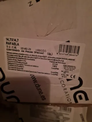 Azulejos decorativos con diseño de hojas 15 x 15