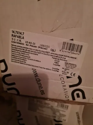 Azulejos decorativos con diseño de hojas 15 x 15