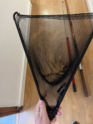 Caña de pescar y sacadera