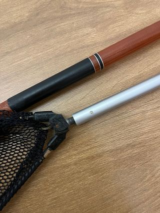 Caña de pescar y sacadera