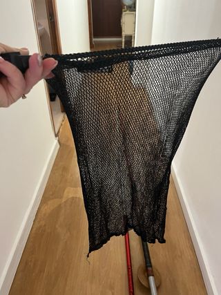 Caña de pescar y sacadera