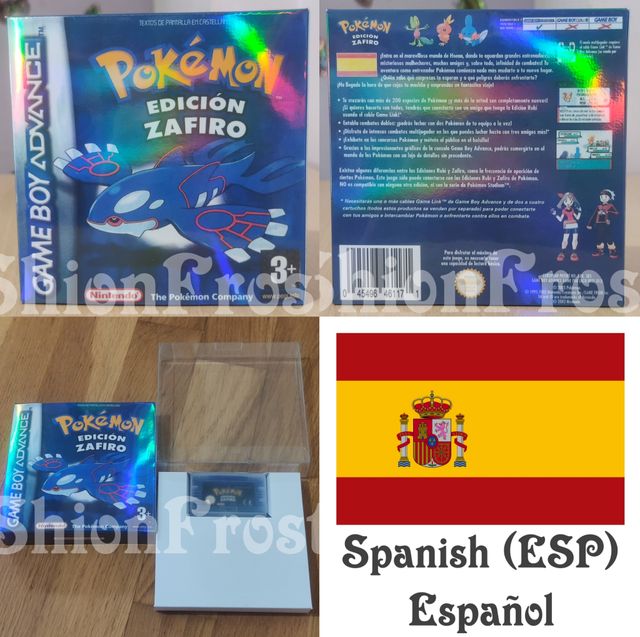 Caja Pokémon Edición Zafiro ¡ELIGE ACABADO!
