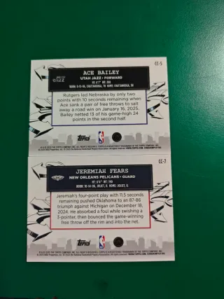 Lote 8 Cartas NBA Topps