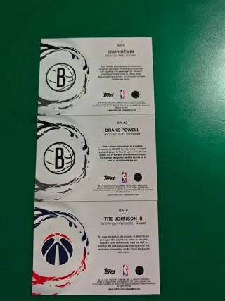 Lote 8 Cartas NBA Topps