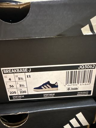 Adidas Brakbase J Blu/Bianco