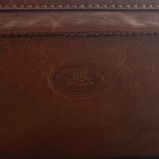 Beauty Case The Bridge in Pelle Marrone