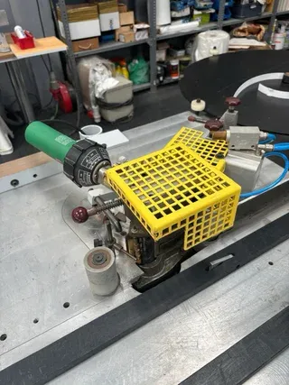 Canteadora BRAND KTD 72. Aplicación de canto