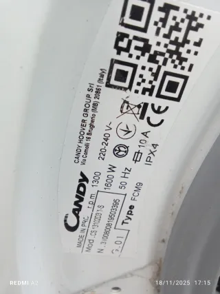 Repuestos lavadora candy.         Todo en conjunto