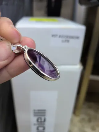 Colgante Plata 925 y Amatista Grande