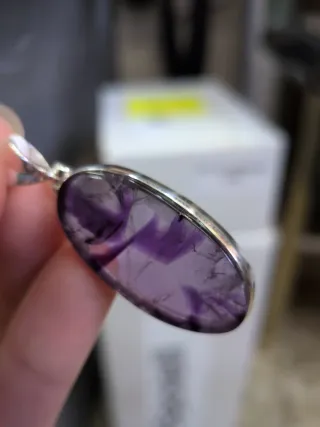 Colgante Plata 925 y Amatista Grande
