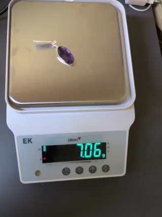 Colgante Plata 925 y Amatista Grande