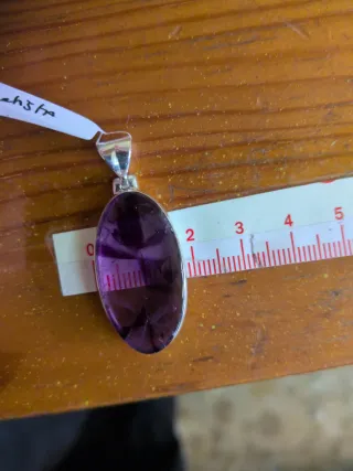 Colgante Plata 925 y Amatista Grande
