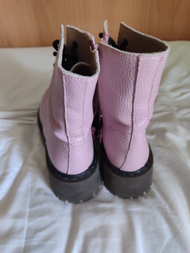 Botas rosas mujer