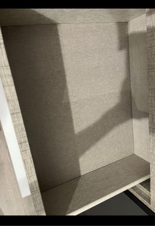 Armario 2 puertas gris madera