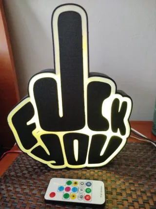 Caja de luz fock you