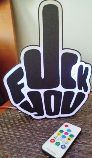 Caja de luz fock you