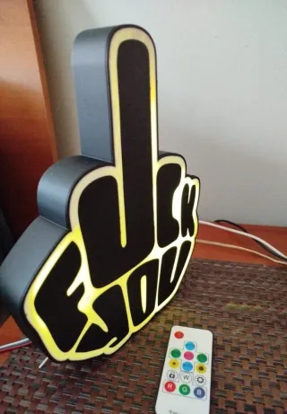 Caja de luz fock you