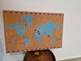 mapamundi para clavar chinchetas