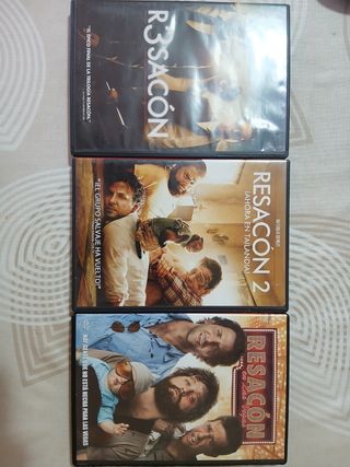Trilogía Resacón DVD lote.