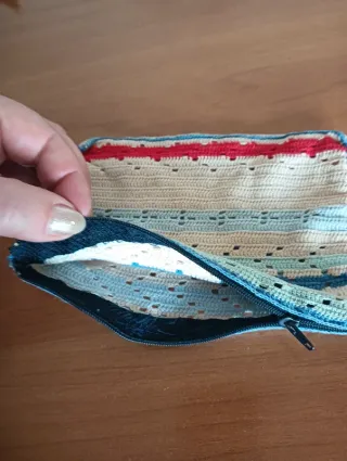 Set 2 pochette uncinetto