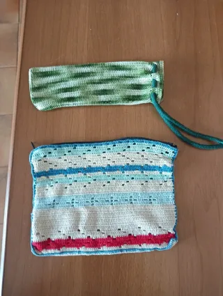 Set 2 pochette uncinetto