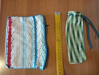 Set 2 pochette uncinetto