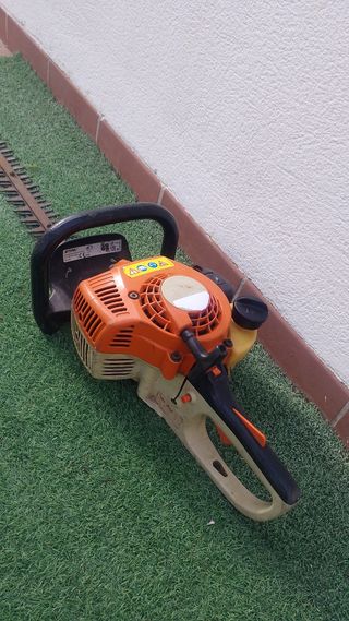 Cortasetos Stihl HS 45, funciona correctamente