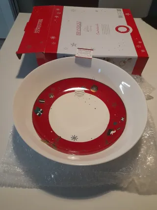 Centrotavola Brandani Natale Porcellana