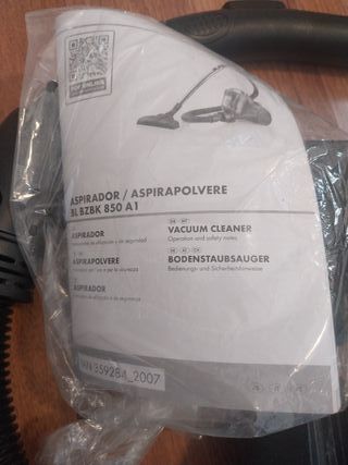 Aspiradora con cable y manguera