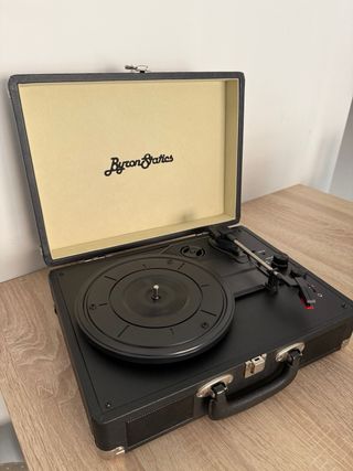 Giradischi Byron Statics Nero e Beige