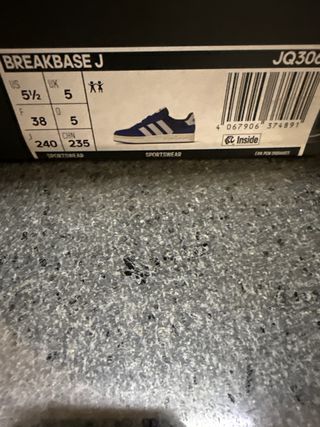 Adidas bimbo Breakbase J blu/bianco