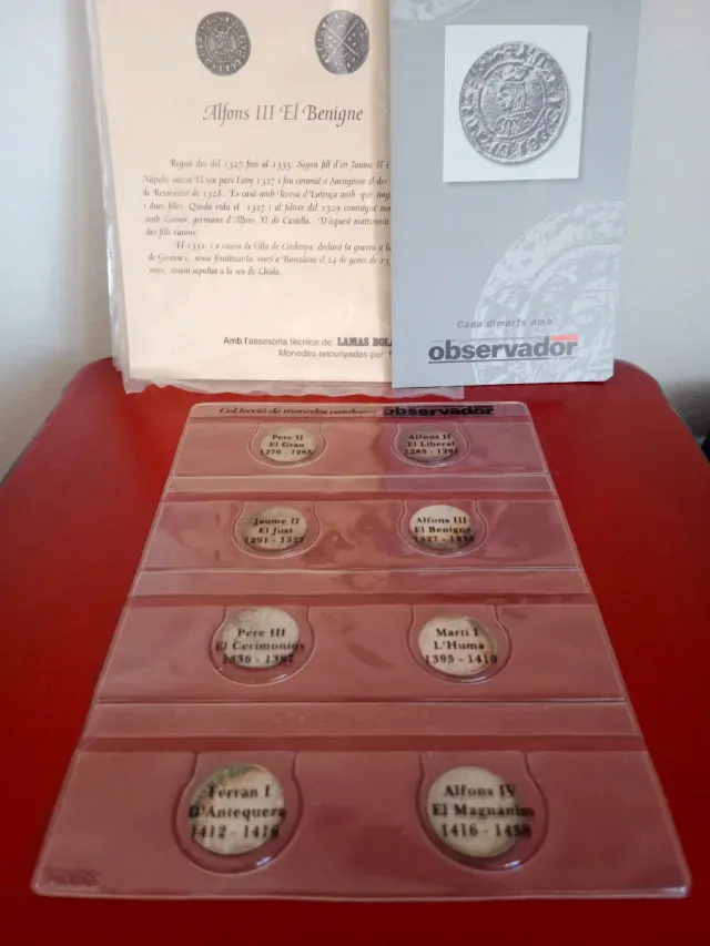Colección monedas catalanas Observador plata 925