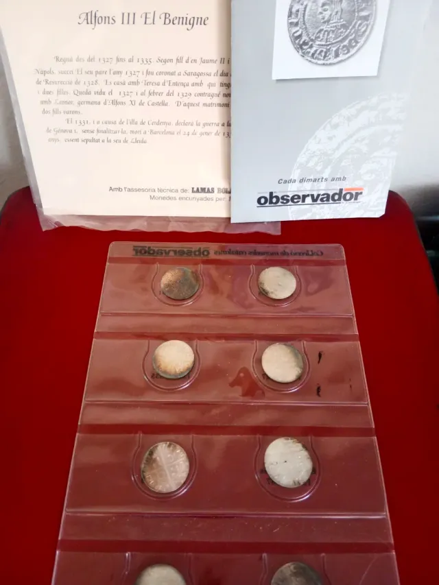 Colección monedas catalanas Observador plata 925