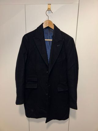 Cappotto elegante uomo blu