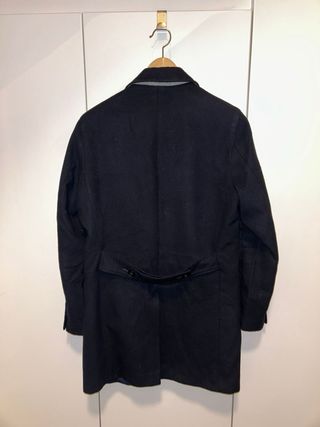Cappotto elegante uomo blu