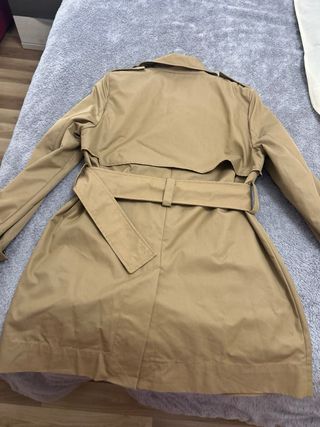Gabardina Zara Beige Mujer